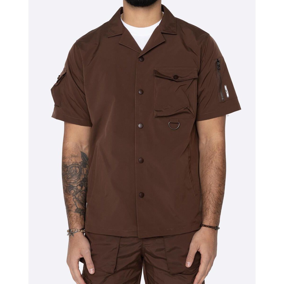 EPTM Snap Button Shirt - Brown (EP10417)