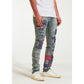 High-quality Embellish Paige Blue Paisley Ripped Jeans featuring unique ripped design
