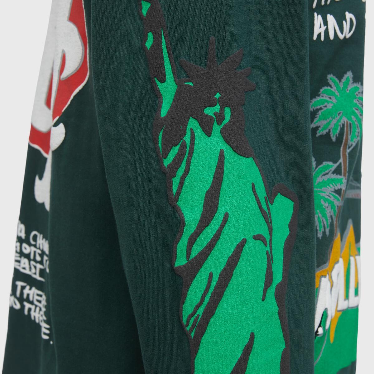 Forest green Homme + Femme Cali to NYC Hoodie with stylish design and comfortable fit