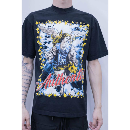 Authentics Stained Glass Angel Tee - Black