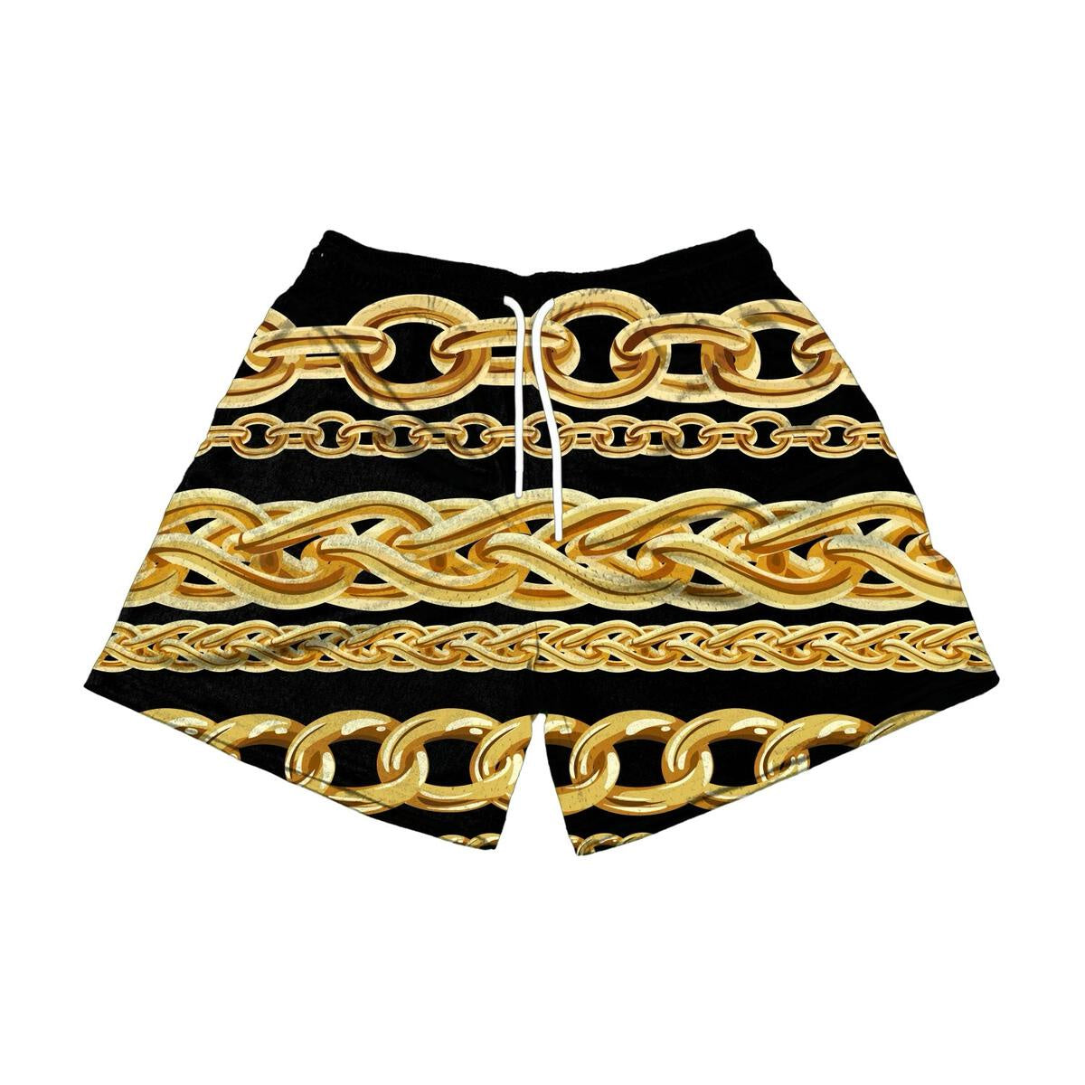 The Edition Brand Te Links Shorts - Black/Gold