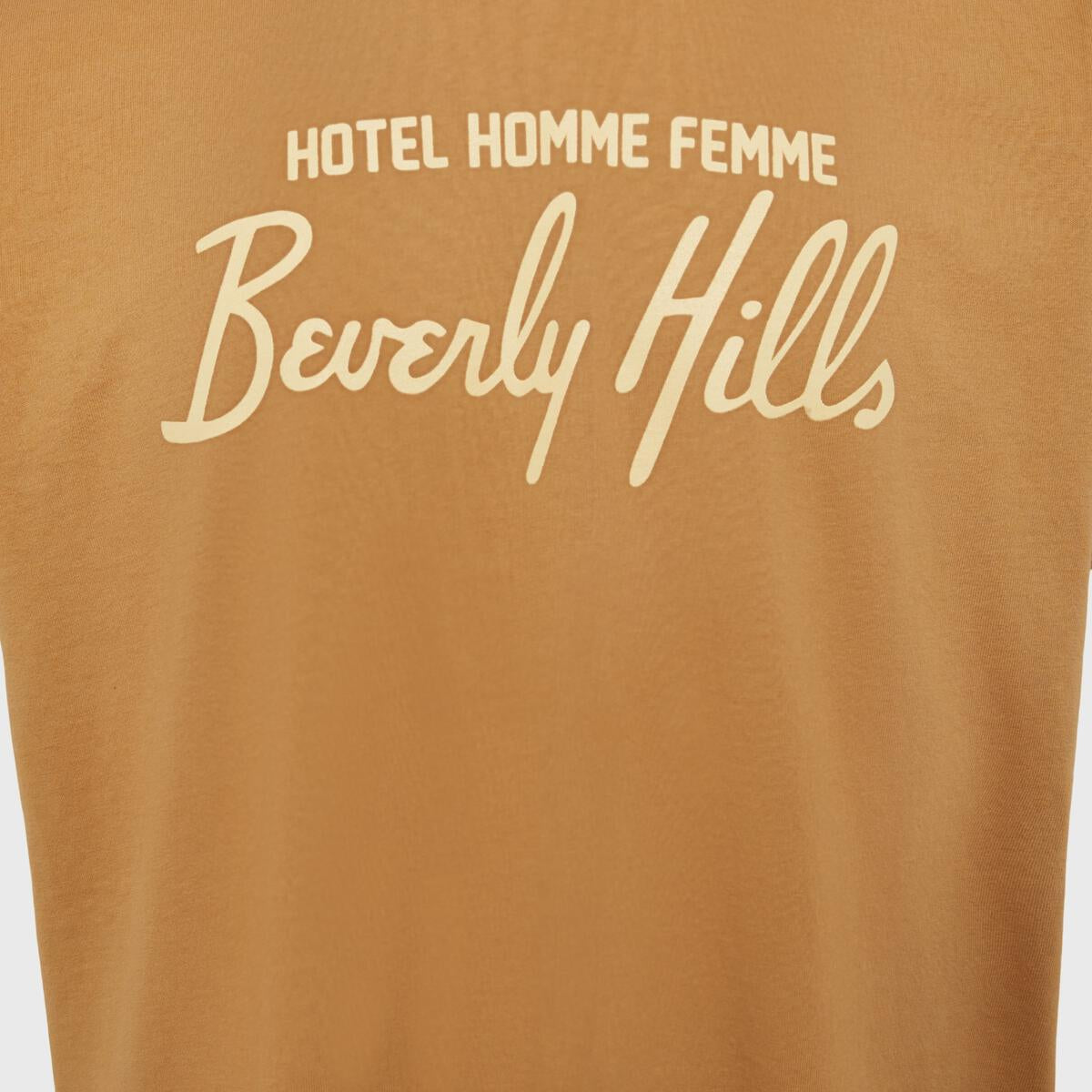 Homme + Femme "Hotel" Brown Tee (HFSS2022130-4)