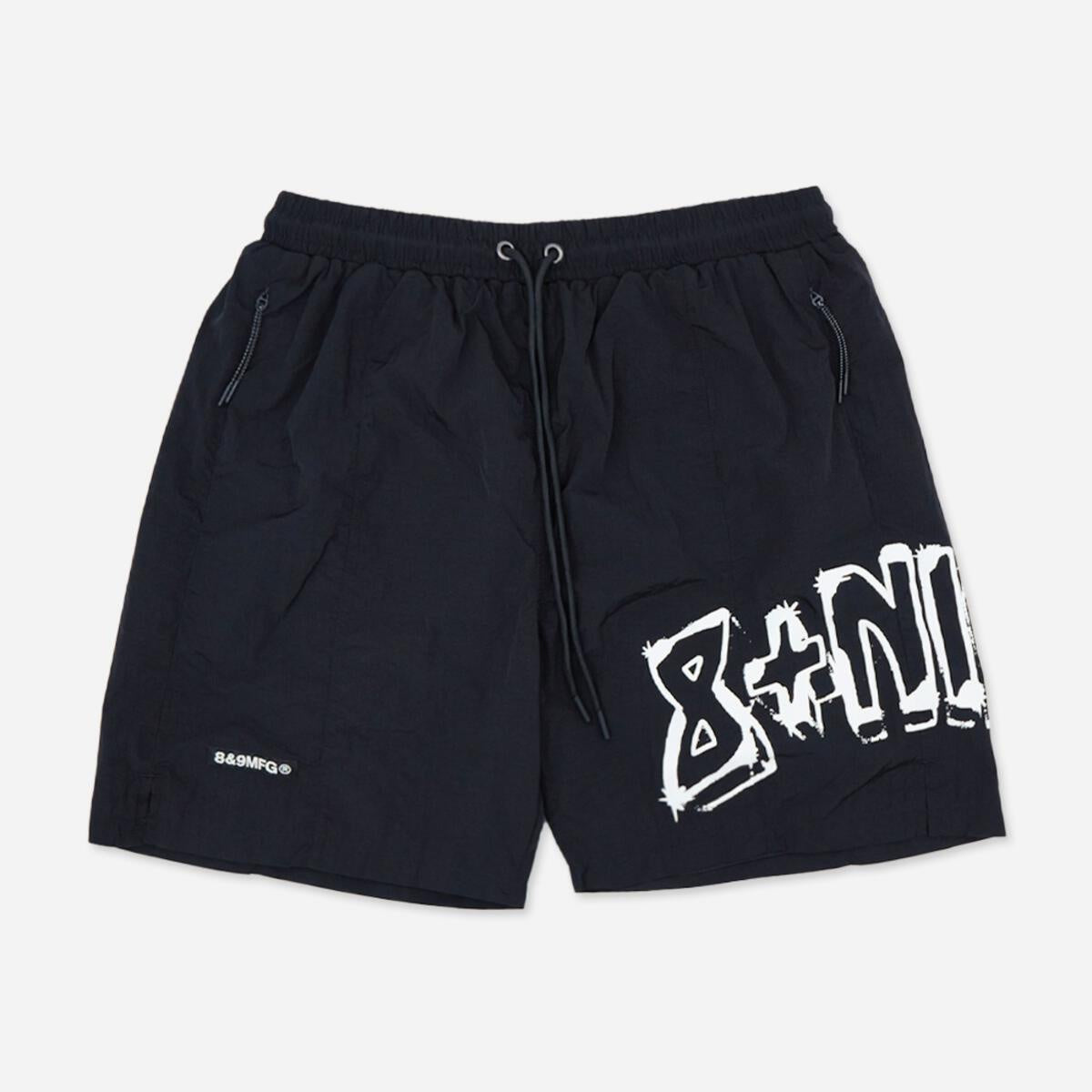 8&9 Super Krinkle Black Shorts (SHSUPBLK)