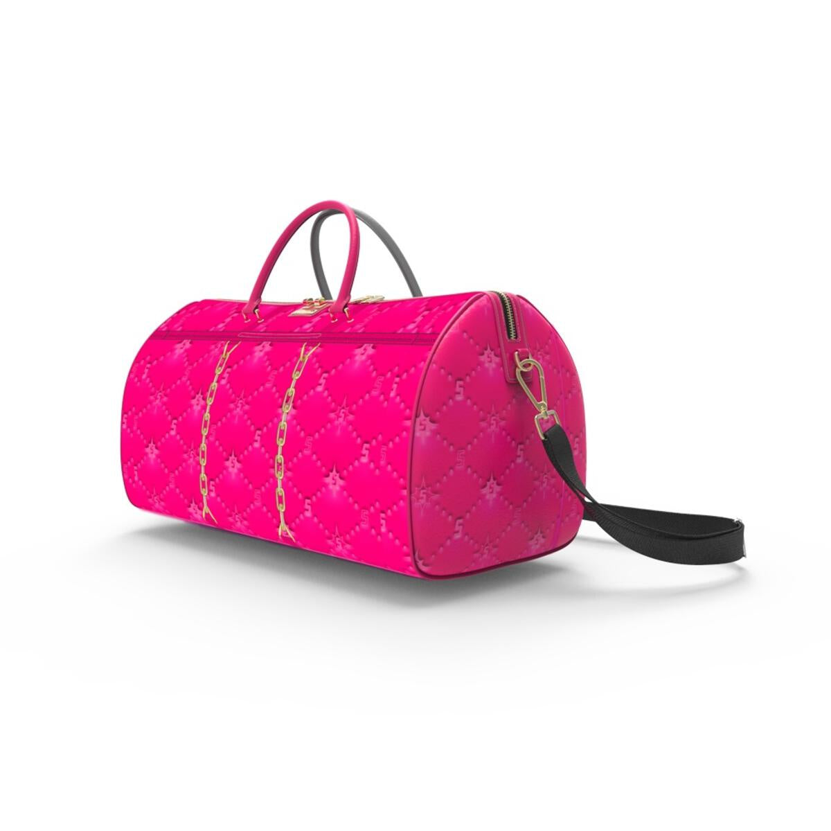 Sprayground Pink Puffy Mini Duffel Bag (D5310)