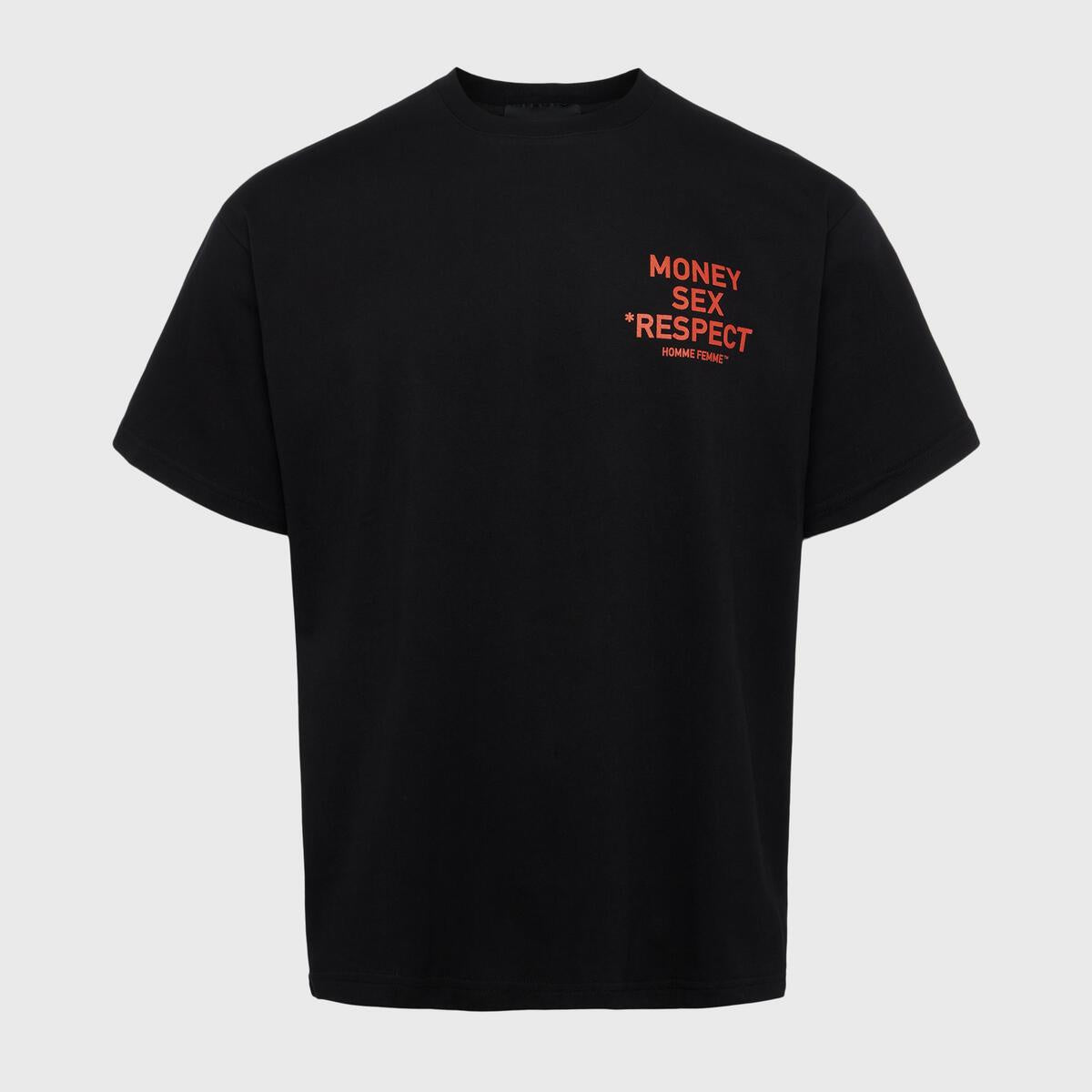 Homme + Femme Respect Tee - Black & Red