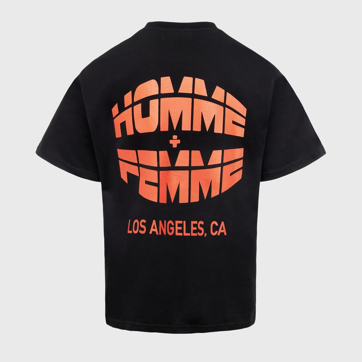 Homme Femme Respect Tee Black Red Fresh Society