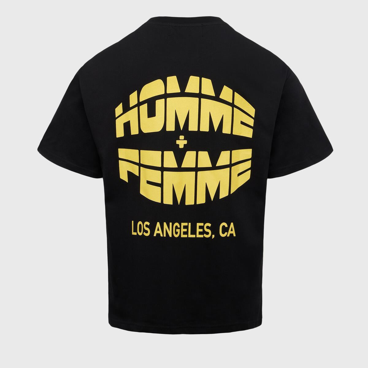 Homme + Femme Respect Tee - Black & Yellow