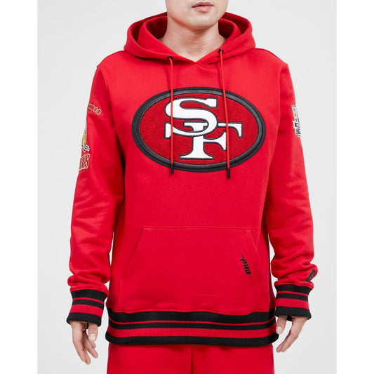 Pro Standard San Francisco 49ers Retro Classic FLC Pro Hoodie - Red/Black (FS4543591-RBK)