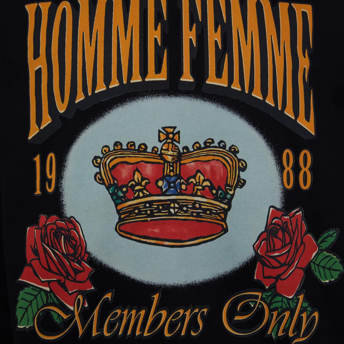 Homme + Femme "Members Only" Hoodie - Black