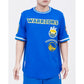 Pro Standard Golden State Warriors Retro Classic Tee in Royal Blue, featuring team logo and vintage design