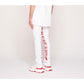 PHEELINGS "Against All Odds" White/Red Flare Stack Denim