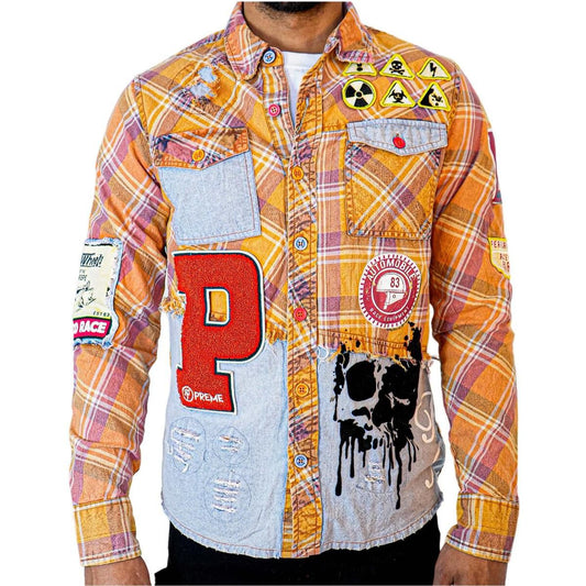 PREME Nomad Knit Multi Color Flannel Button Up (PR-WT-041)