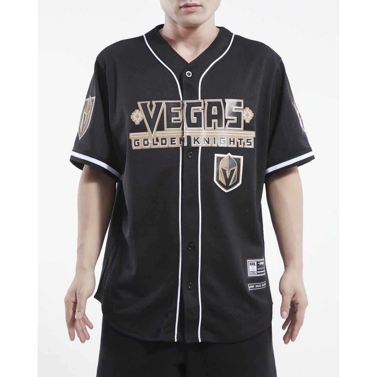 Pro Standard Vegas Golden Knights Mesh Button Up Jersey - Black (HVG166914-BLK)