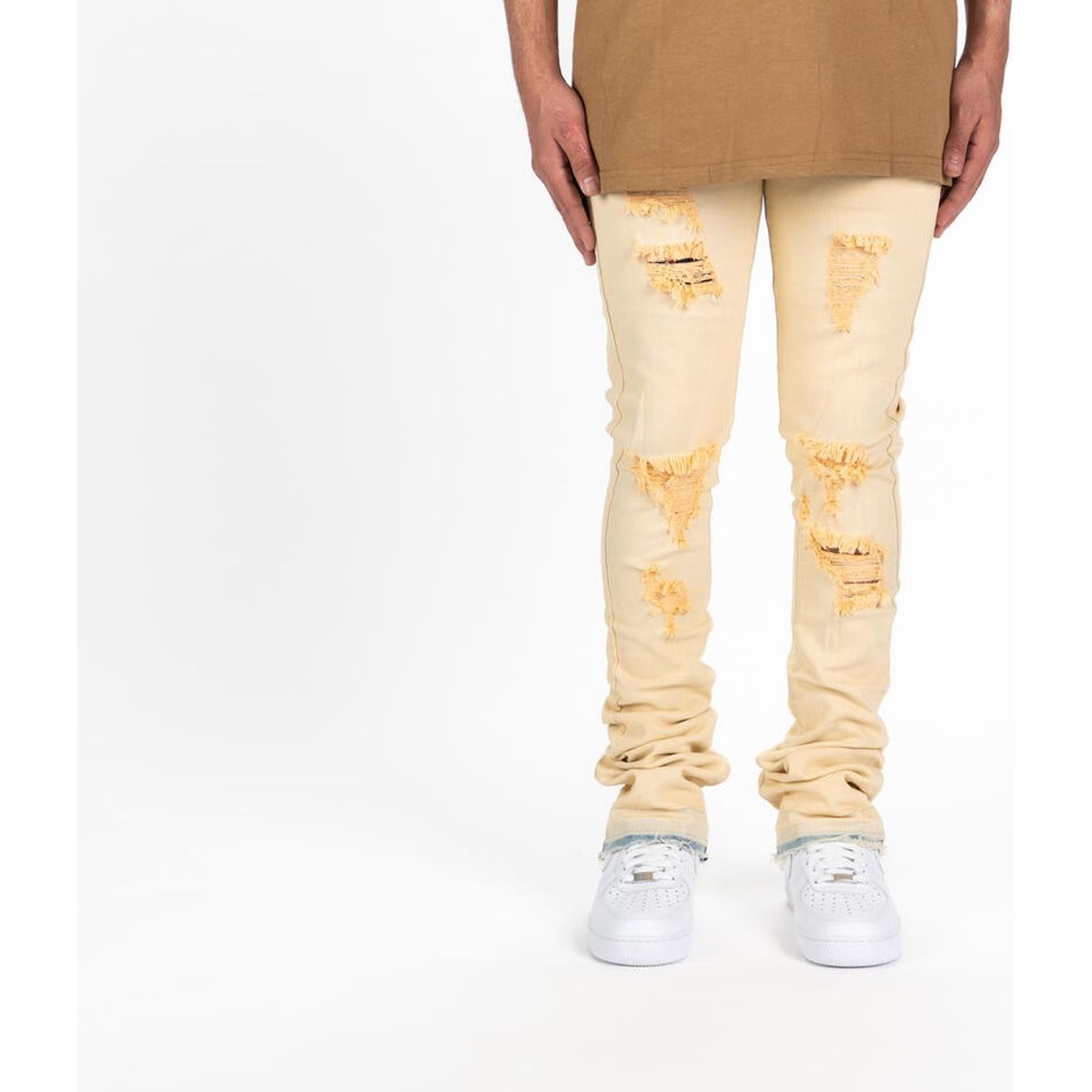 PHEELINGS "Getting There" Light Sand Blue Flare Stack Denim