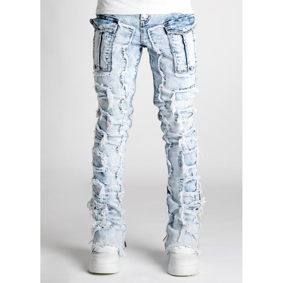 Guapi Steel Blue Stacked V2 Denim Jeans – Fresh Society