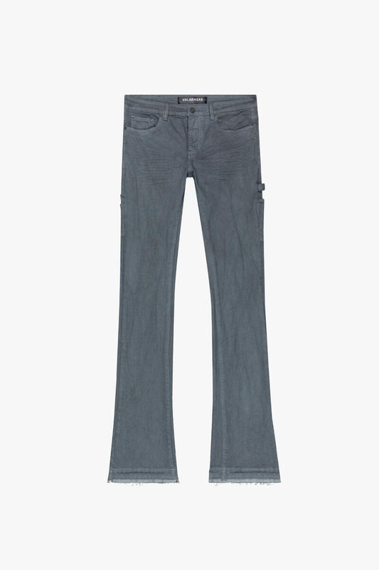 Valabasas "Mr. Extendo" Grey Stacked Flare Denim Jeans