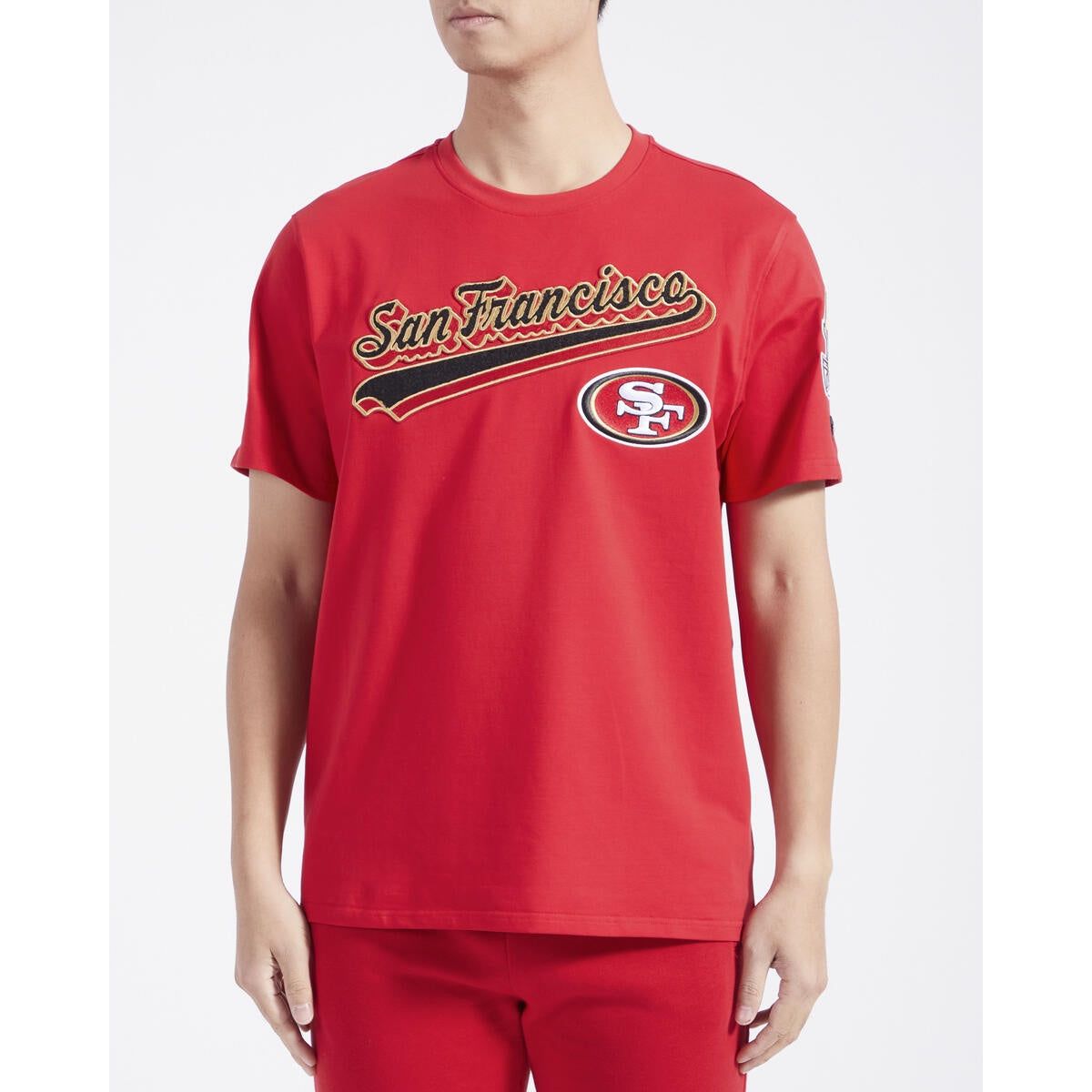 Pro Standard San Francisco 49ers Script Tail SJ Tee - Red (FS41410155-RED)