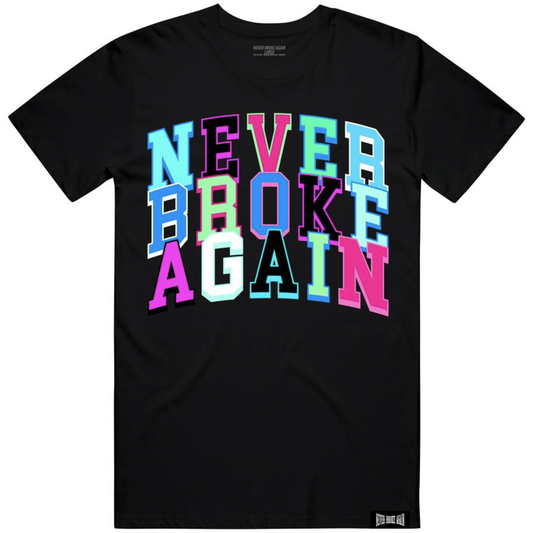 Never Broke Again "Holiday Stacked" Black Tee