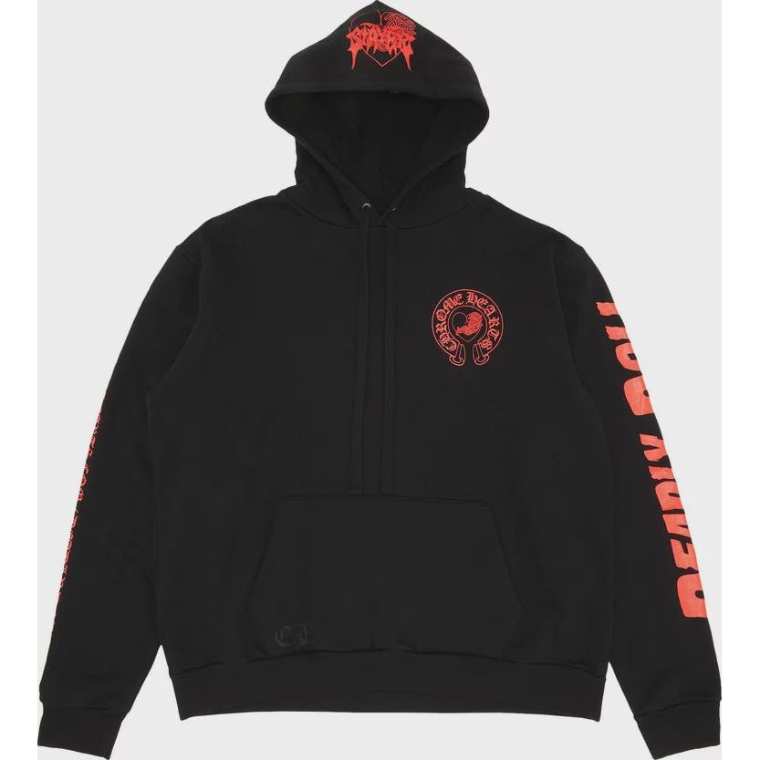 Chrome Hearts x Deadly Doll Hoodie - Black/Red