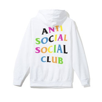 Anti Social Social Club Rainbow Hoodie - White