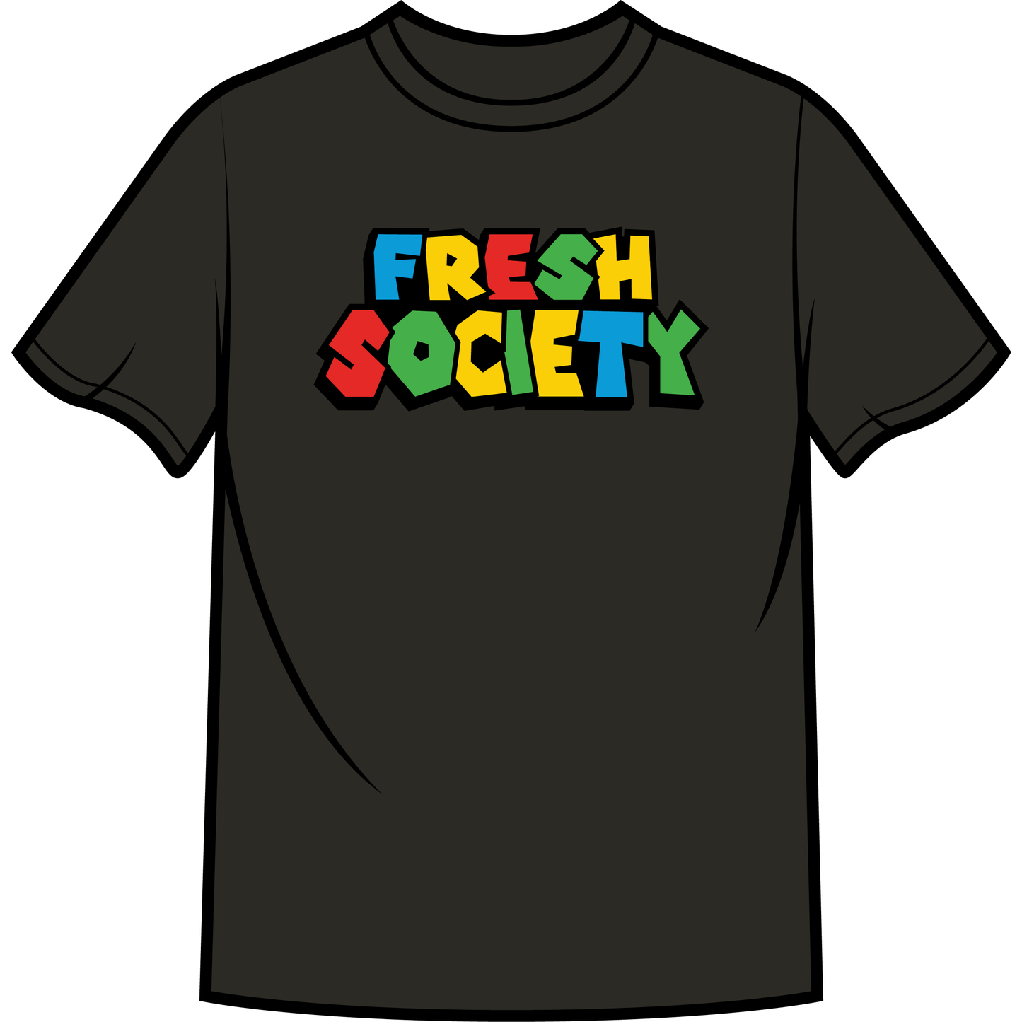 Fresh Society "Super Fresh" Black Tee