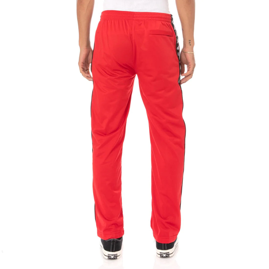 Kappa Red Black Antique 222 Banda Astoriazz Track Pants 304KQU0 935