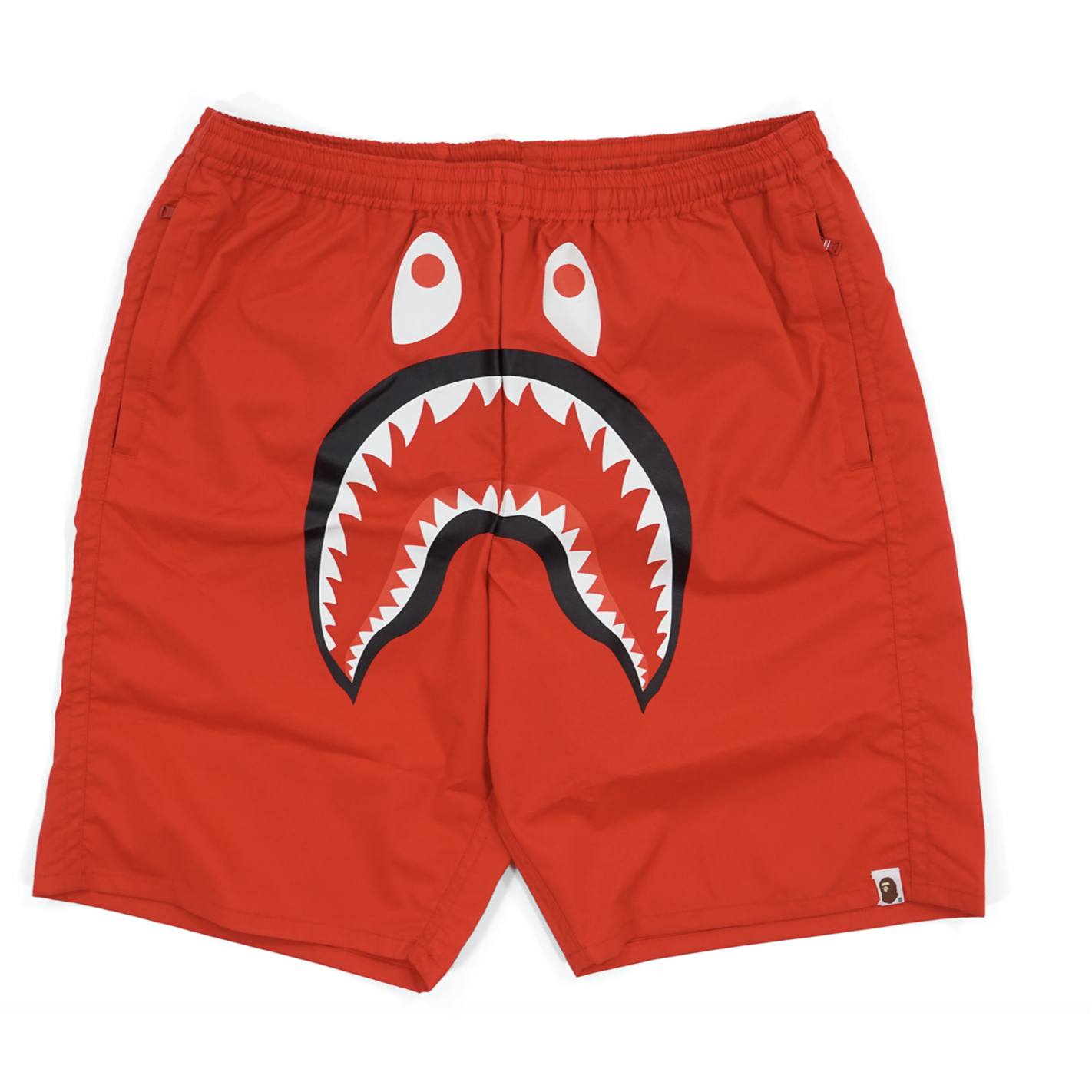 BAPE Solid Shark Beach  Shorts - Red