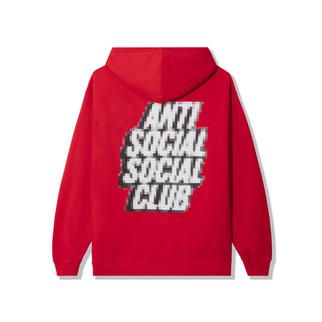 Red Anti Social Social Club Tokyo hoodie with white lettering and logo