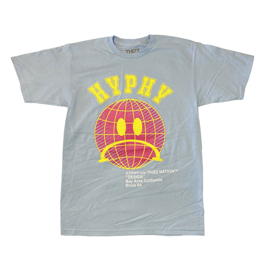 Thizz Nation Hyphy Flames Tee - Sky Blue