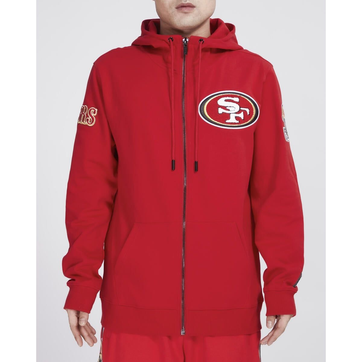 Pro Standard San Francisco 49ers Classic Logo Zipper Hoodie - Red (FS45410177-RED)