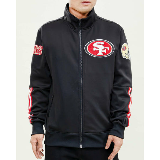 Pro Standard San Francisco 49ers Pro Team Track Jacket - Black (FS4641129)