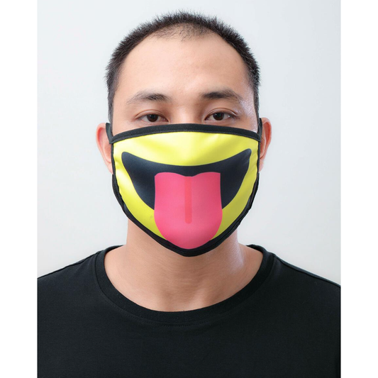 Hudson Emoji Tongue Face Mask