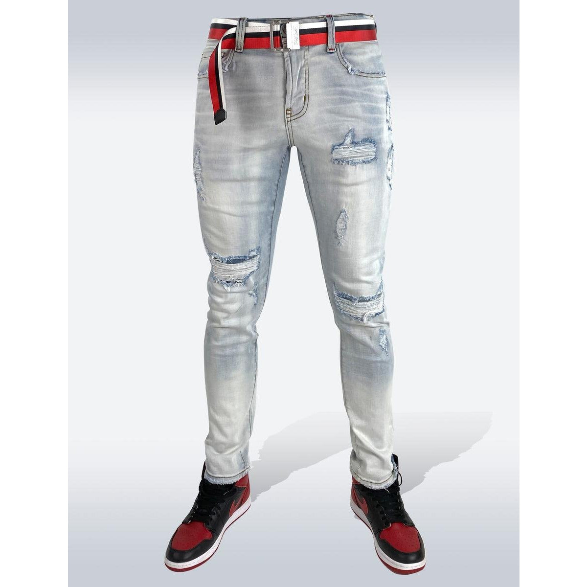 PREME SS21 Belted Denim Indigo Red Belt (PR-WB-757)