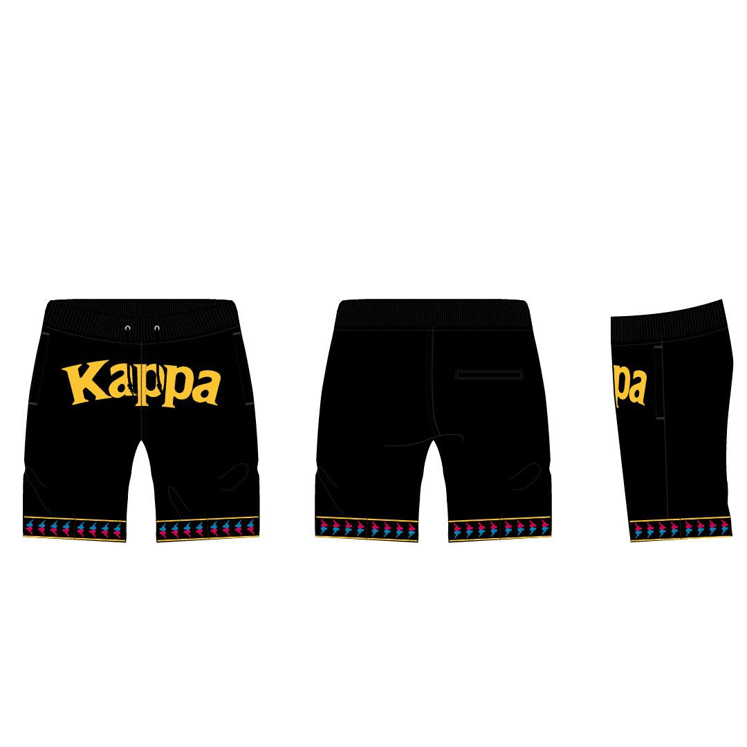 KIDS Kappa 222 Banda Calabash Shorts - BLACK-FUCHSIA-BLUE-YELLOW DK (38181HWY-A00)