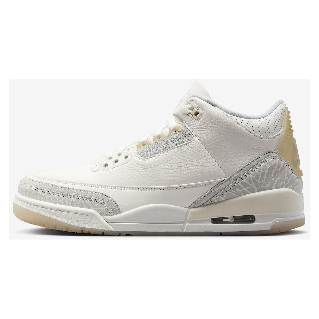 High-quality Jordan 3 Retro Craft Ivory sneakers in elegant ivory color