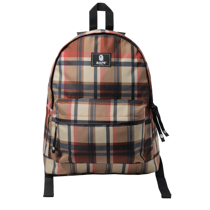 red bape backpack