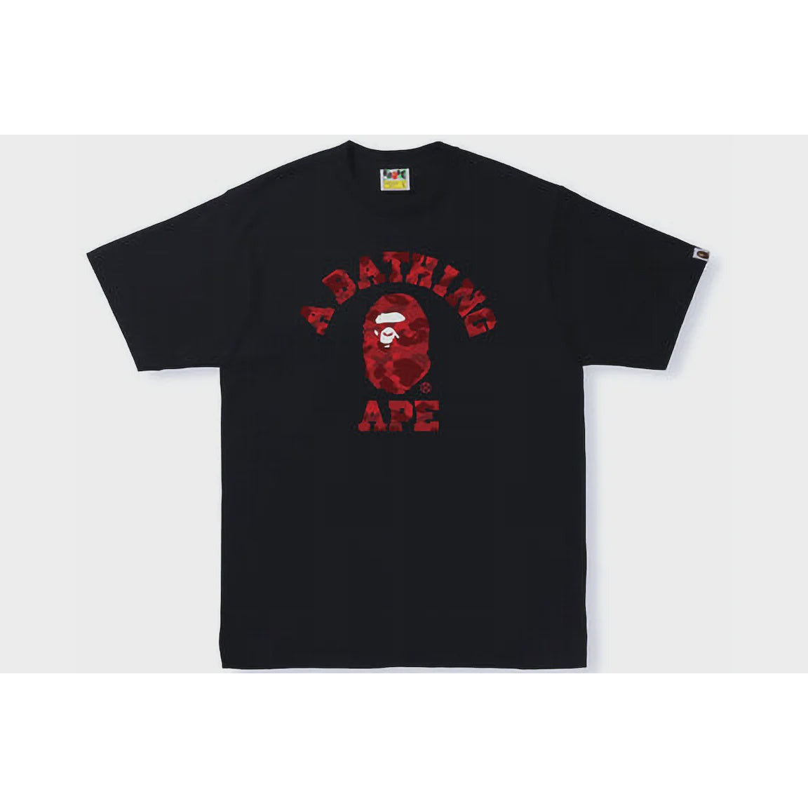 BAPE Color Camo College Tee - Black/Red (SS22)