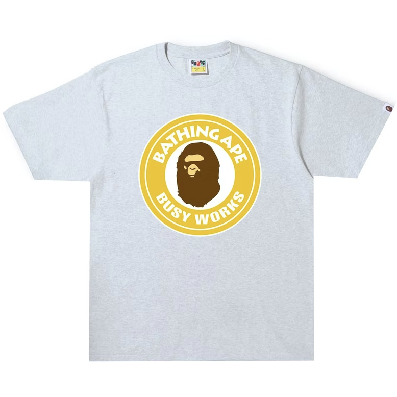 BAPE Colors Busy Works Tee-Gray