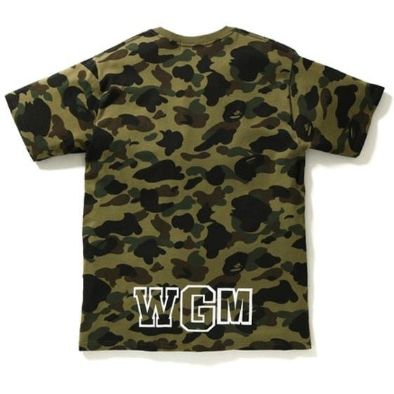 BAPE 1st Camo Shark Tee Green Camo New Deadstock Fresh Society