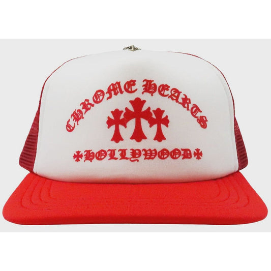 Chrome Hearts King Taco Trucker Hat - Red/White