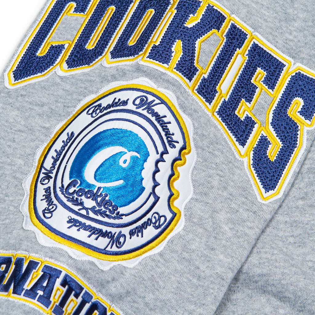 Cookies Double Up Fleece Snap-Front Heather Grey Hoodie