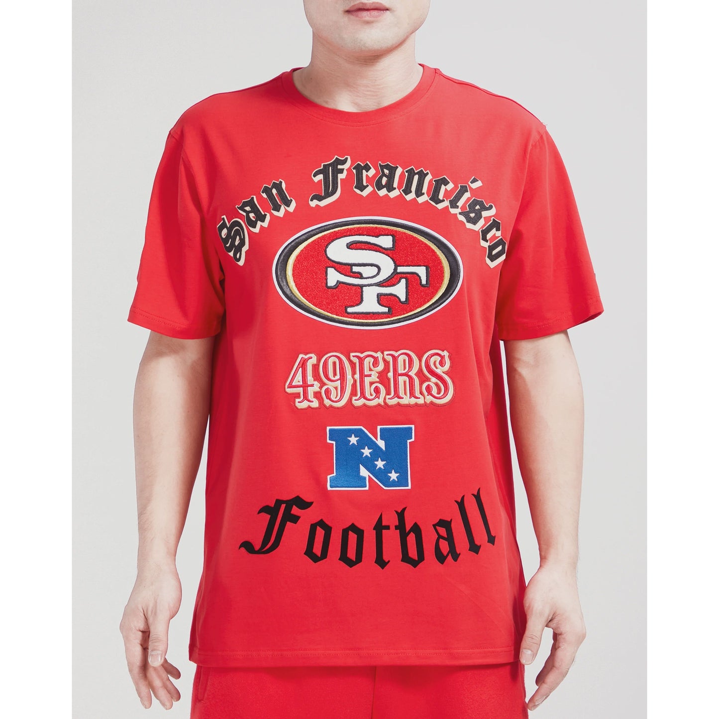 Pro Standard San Francisco 49ers Old English Tee - Red (FS41410349-RED)