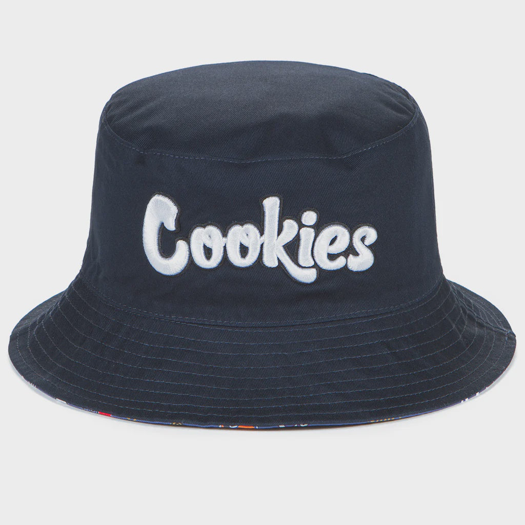 Cookies Full Clip Reversible Dark Blue Bucket Hat