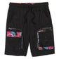 Cookies Lanai Poplin Drawstring Black Cargo Shorts (1558B6124)