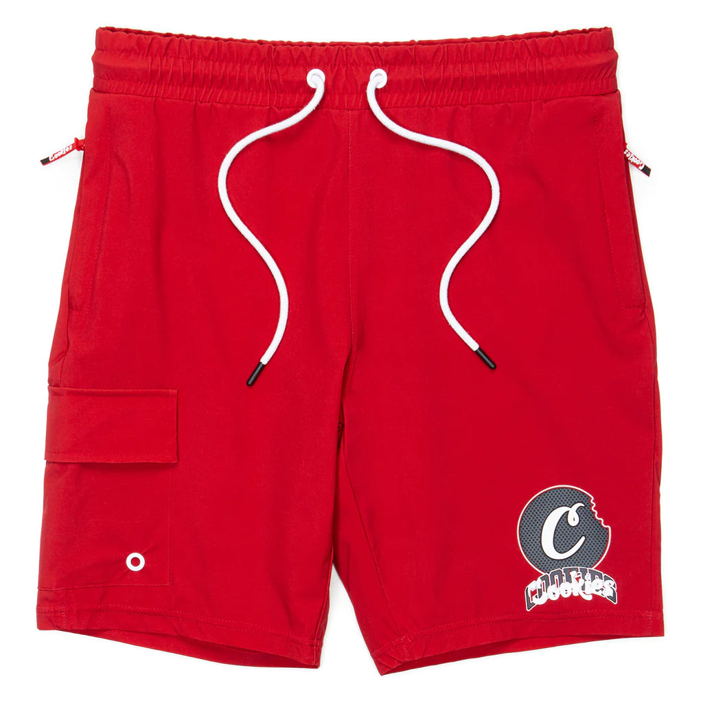 Cookies Loud Pack Stretch Red Board Shorts (1557B5853)