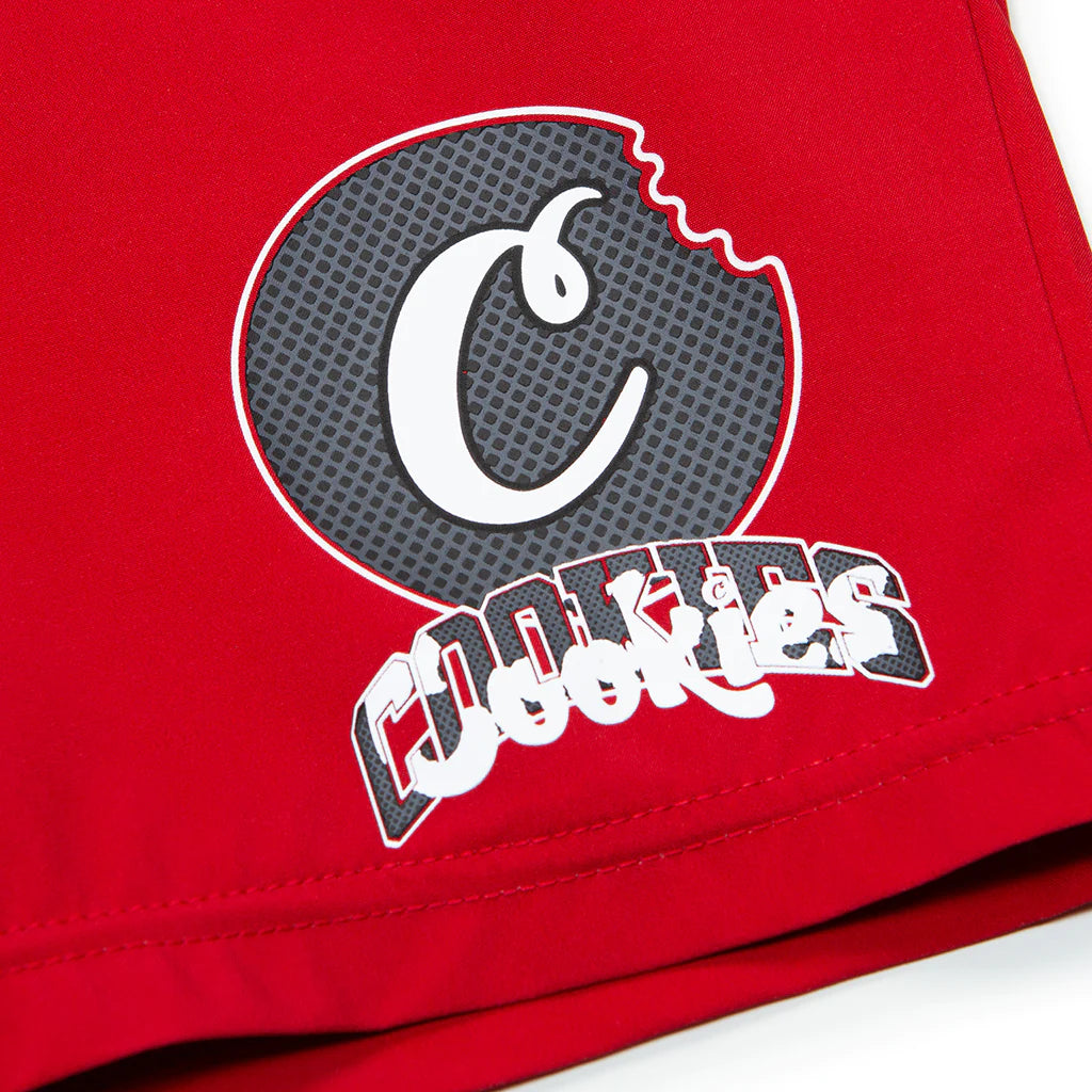 Cookies Loud Pack Stretch Red Board Shorts (1557B5853)