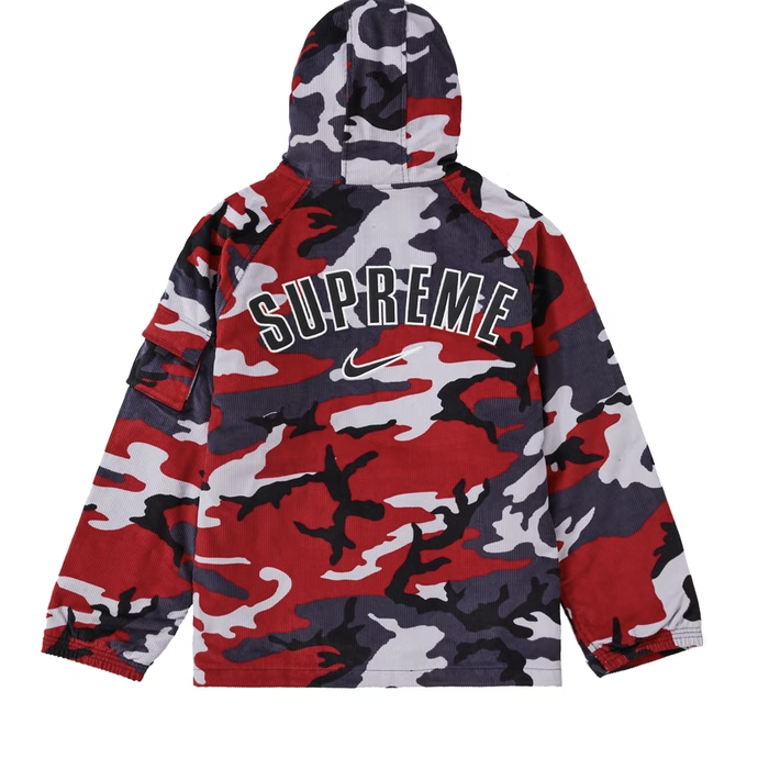 Supreme Nike Arc Corduroy Hooded Jacket - Red Camo – Fresh Society