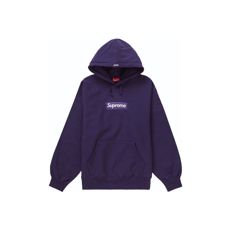 Supreme Box Logo Hoodie - Dark Purple (FW23)
