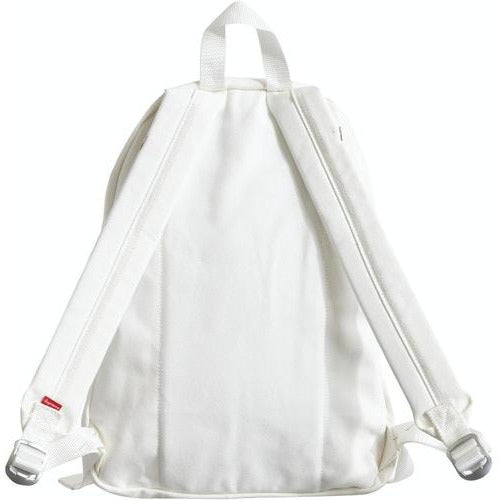 Supreme Logo Canvas Backpack - White for Men