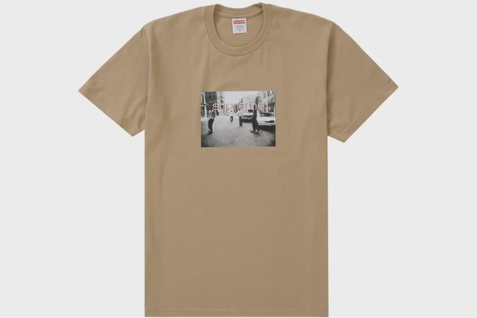 Supreme Crew 96 Tee in Khaki (SS24) - Men's Streetwear Fashion Shirt